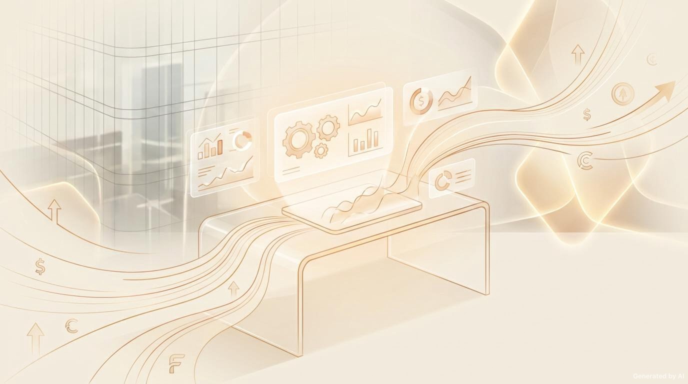 Business technology consulting illustration